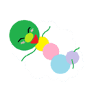 いもむし グリーン（個別スタンプ：19）