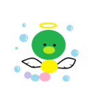 いもむし グリーン（個別スタンプ：21）