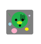 いもむし グリーン（個別スタンプ：33）