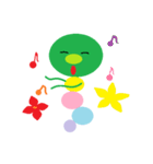 いもむし グリーン（個別スタンプ：34）