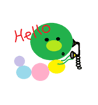 いもむし グリーン（個別スタンプ：38）