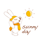 funny bunny (English version)（個別スタンプ：3）