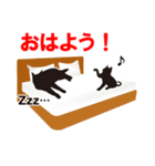 黒猫親子（個別スタンプ：5）