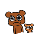 ままクマとベビーくま（個別スタンプ：3）