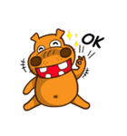 Crazy Hippo (ENG)（個別スタンプ：22）