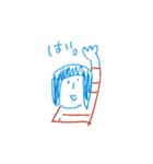 ゆるゆる2色イラスト（個別スタンプ：2）