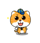 Little Tiger ＆ White Cat（個別スタンプ：1）