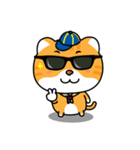 Little Tiger ＆ White Cat（個別スタンプ：4）