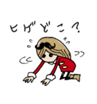 ヒゲ女子（個別スタンプ：33）