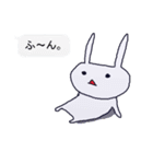 文字打ち不要！吹き出しうさぎ（個別スタンプ：30）