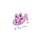 太眉ウサギ（個別スタンプ：8）