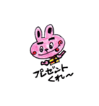 太眉ウサギ（個別スタンプ：36）
