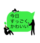 欲しい返事をむりやりもらう3人のこびと（個別スタンプ：7）