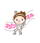 あんにょん姉弟（カタカナで韓国語）（個別スタンプ：14）
