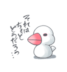 白文鳥のもっちー（個別スタンプ：8）