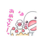 白文鳥のもっちー（個別スタンプ：36）