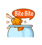 金魚鉢の金魚キン（個別スタンプ：36）