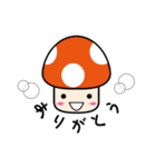 カラフルきのこちゃんズ（個別スタンプ：3）