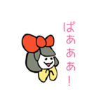 リアクションのいい女の子（個別スタンプ：1）