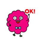Fluff ball of pink（個別スタンプ：5）