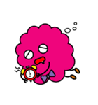 Fluff ball of pink（個別スタンプ：17）