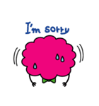 Fluff ball of pink（個別スタンプ：19）