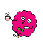 Fluff ball of pink（個別スタンプ：24）