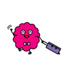 Fluff ball of pink（個別スタンプ：37）