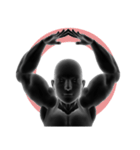 3D EXERCISE HUMAN（個別スタンプ：14）