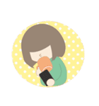 Warm fuzzy sticker can be used everyday（個別スタンプ：24）