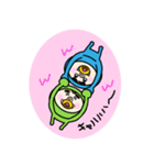 おしゃぶり青と緑！！！（個別スタンプ：38）