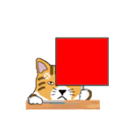 ひょうきんなトラ猫（個別スタンプ：19）