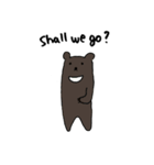 Kawaii Bears(Only English)（個別スタンプ：3）