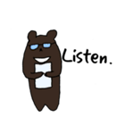 Kawaii Bears(Only English)（個別スタンプ：5）
