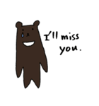 Kawaii Bears(Only English)（個別スタンプ：8）