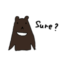 Kawaii Bears(Only English)（個別スタンプ：15）