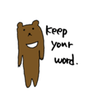Kawaii Bears(Only English)（個別スタンプ：37）