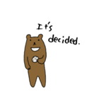 Kawaii Bears(Only English)（個別スタンプ：38）