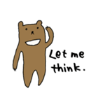 Kawaii Bears(Only English)（個別スタンプ：39）