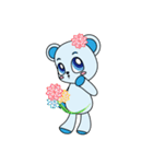 幸せ運ぶクマさん（個別スタンプ：24）