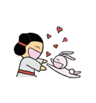 みこととうさぎ（個別スタンプ：34）