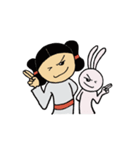 みこととうさぎ（個別スタンプ：40）
