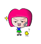 Little red hair girl（個別スタンプ：30）