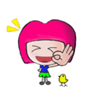 Little red hair girl（個別スタンプ：37）