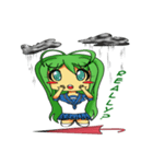 Ame-chan's rainy activities - (ENG)（個別スタンプ：5）