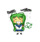 Ame-chan's rainy activities - (ENG)（個別スタンプ：13）