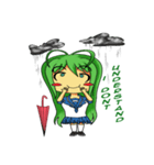 Ame-chan's rainy activities - (ENG)（個別スタンプ：14）