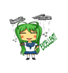 Ame-chan's rainy activities - (ENG)（個別スタンプ：22）