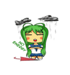 Ame-chan's rainy activities - (ENG)（個別スタンプ：36）