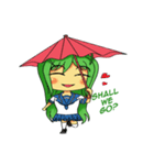 Ame-chan's rainy activities - (ENG)（個別スタンプ：39）